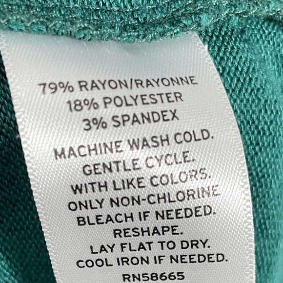 Caslon Green Dolman Sleeve Tie Front Sweater - Picture 8 of 10